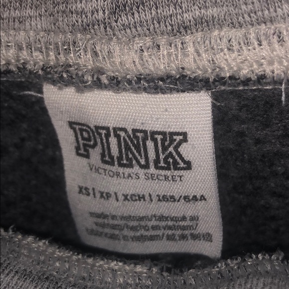Victoria’s Secret PINK Grey Joggers XS Logo - Picture 5 of 6